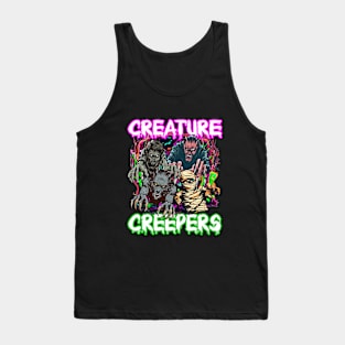 Creature Creepers - Vintage Trick Or Treat Halloween Costume Tank Top